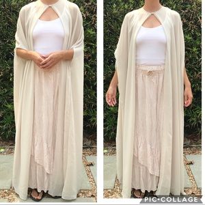 Sheer Chiffon Bridal Cape